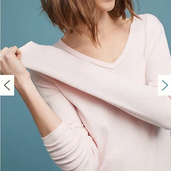 Michael Stars Anthropologie Baby Pink Long Sleeve Tee - Picture 2 of 15